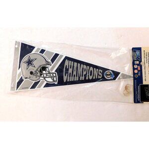 Dallas Cowboys Super Bowl XXVIII Champions Window Pennant 1994 Two-Sided